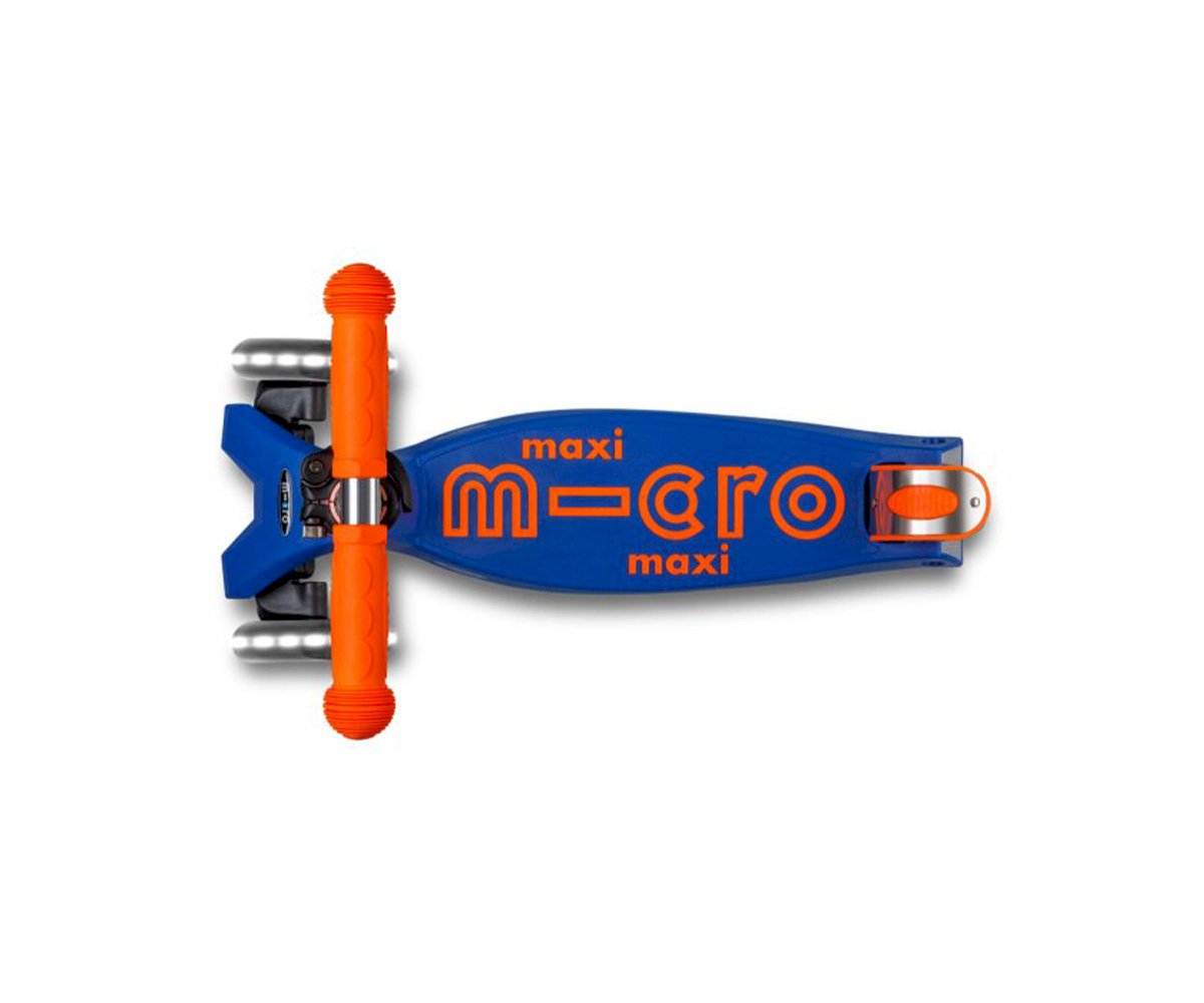 Maxi Micro Deluxe Plegable Neon Led Azul / Naranja - Imagen 3
