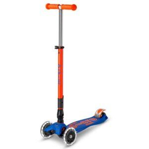 Maxi Micro Deluxe Plegable Neon Led Azul / Naranja