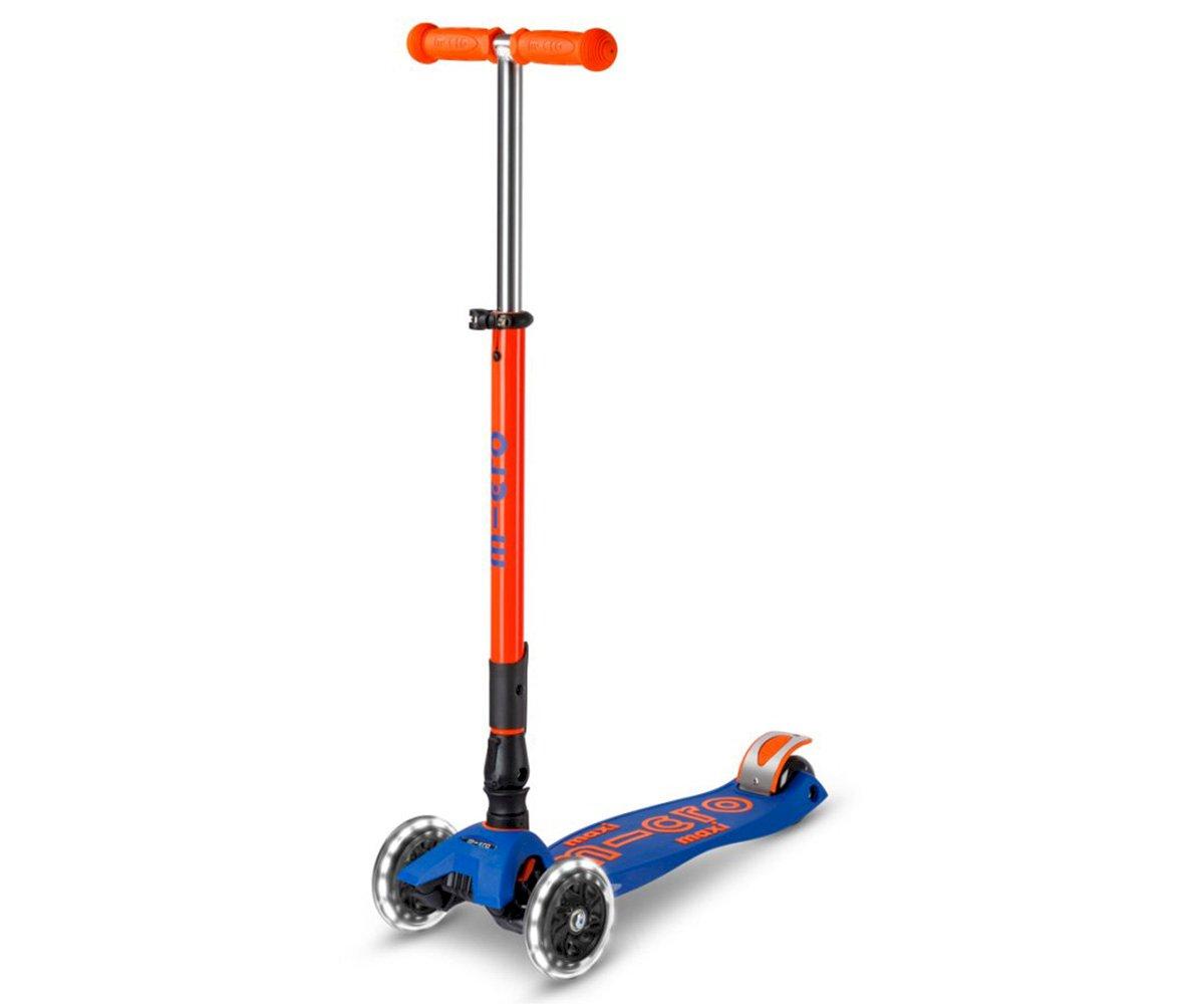 Maxi Micro Deluxe Plegable Neon Led Azul / Naranja