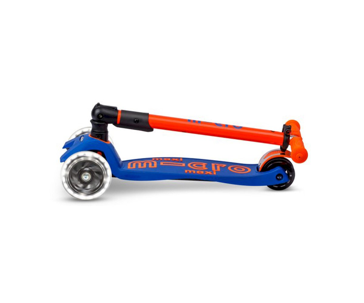 Maxi Micro Deluxe Plegable Neon Led Azul / Naranja - Imagen 2