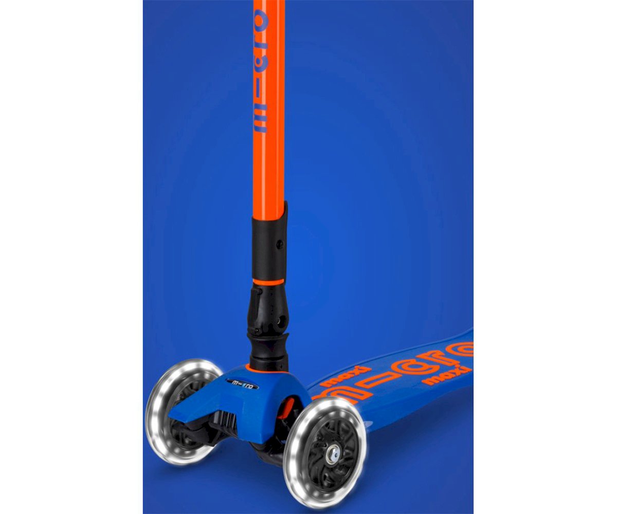 Maxi Micro Deluxe Plegable Neon Led Azul / Naranja - Imagen 4