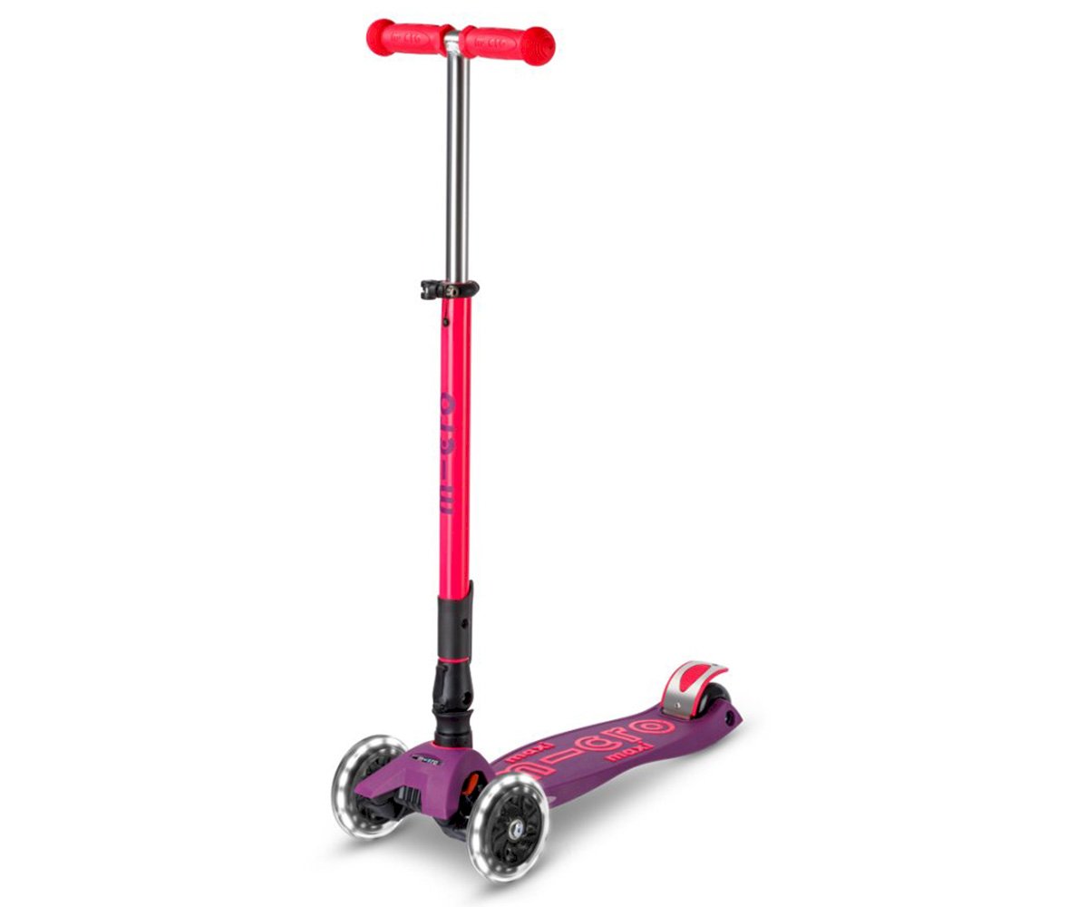 Maxi Micro Deluxe Plegable Neon Led Lila / Rosa