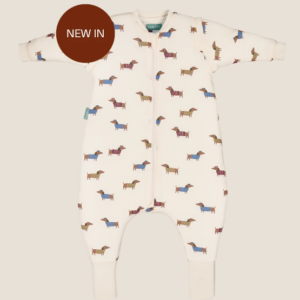 Pijama manta c/mangas y calcetines antideslizantes -Fancy Teckels- TOG 2.5