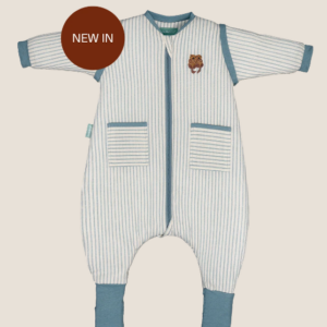 Pijama manta c/mangas y calcetines antideslizantes - Blue Stripes - TOG 2.5